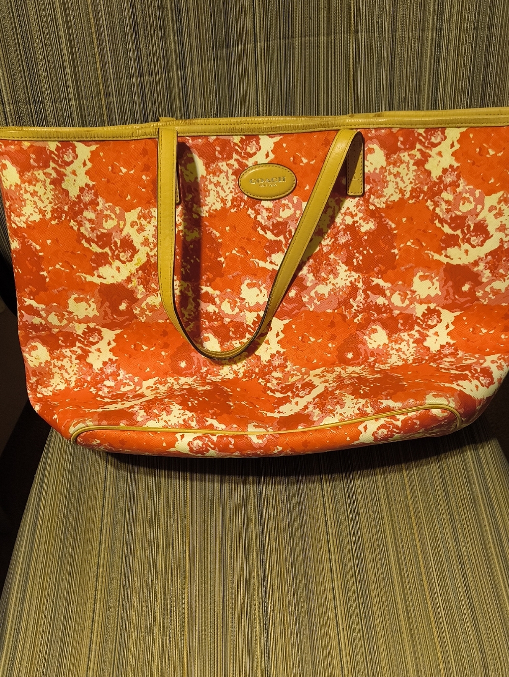 Coach Floral Pattern Tote Bag